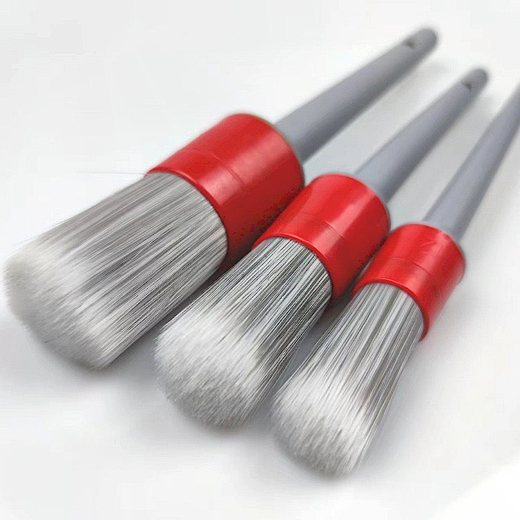Interior Car Detailers Brushes Pkt of 3 Small, Medium, Large