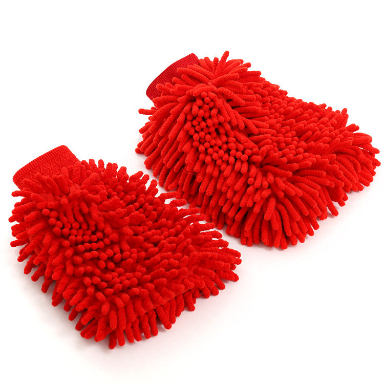 Car Wash Microfiber Soft Chenille Double Sided Glove